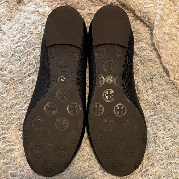 Tory Burch Black Leather Loafers - Picture 2 of 4